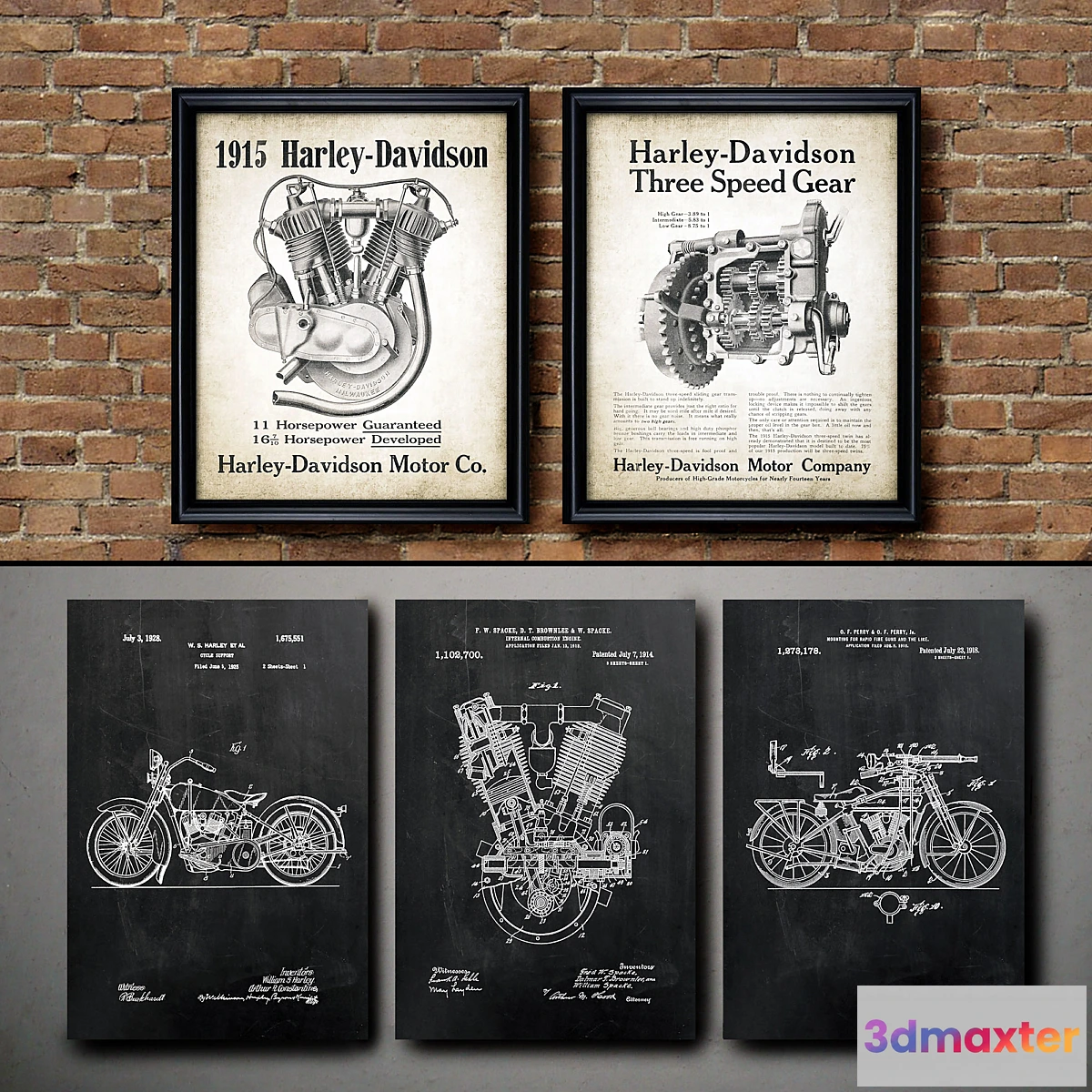 669151 - The picture in the frame. 117. Motorcycle Collection