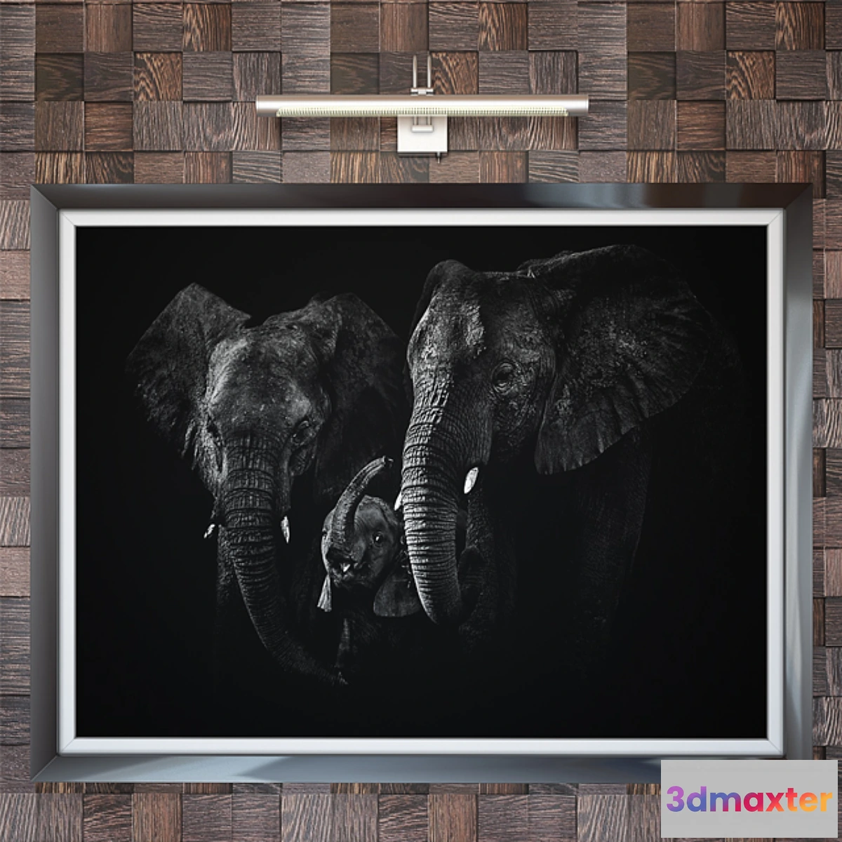 674065 - Paintings set 01 & Picture lamp paulmann