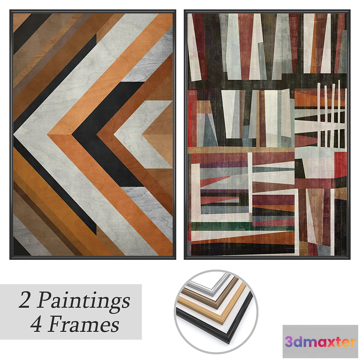 681908 - Set of wall paintings No 3697