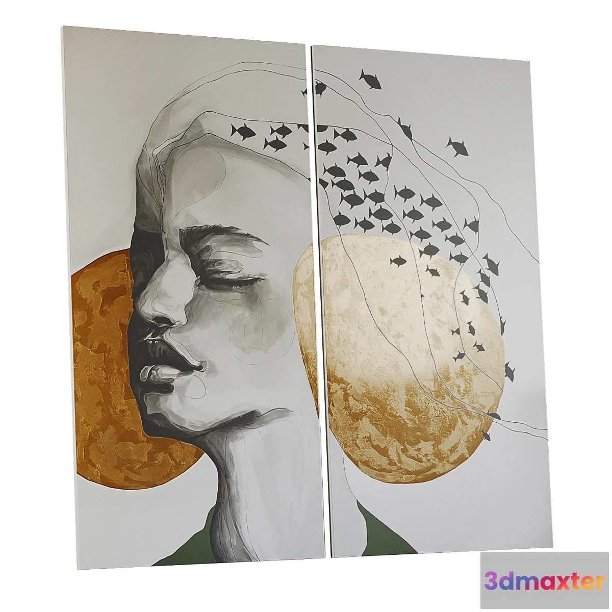 681926 - Diptych “Girl. Graphics”.