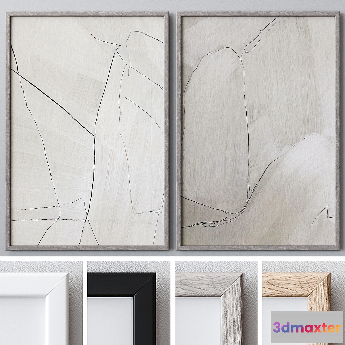 681964 - Set of large wall paintings 1735