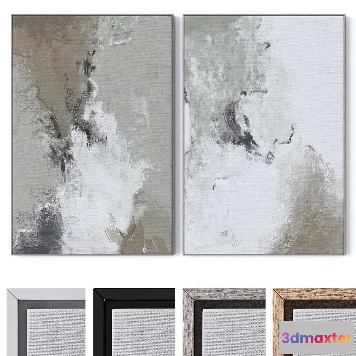 682030 - Set of large wall paintings 2392