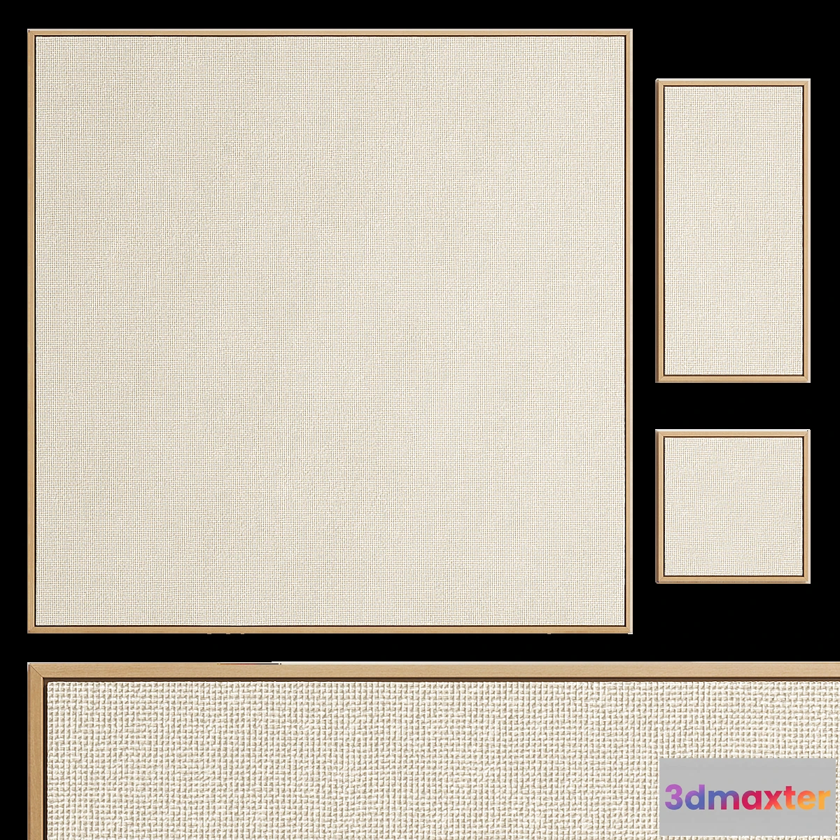 682064 - Canvas with wooden frame ZARA HOME
