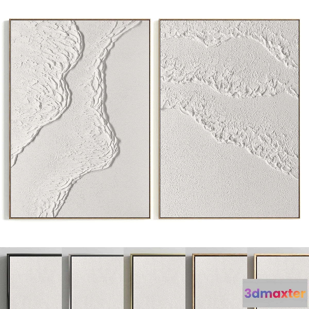 688660 - Plaster Two Photo Frames T-455