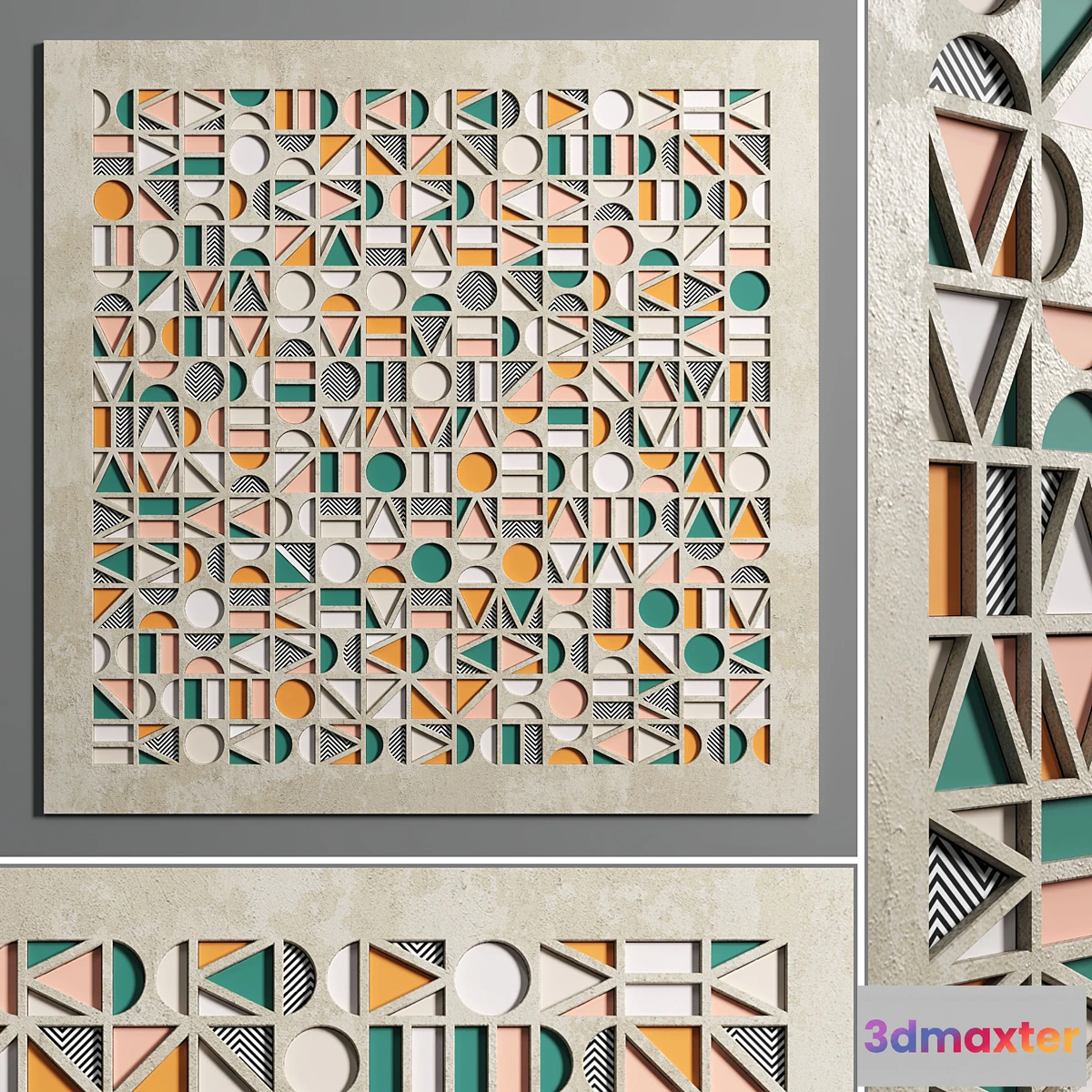 704770 - Arch frame 03 MODULE LASER CUT ARTWORK shapes geometry - No.2