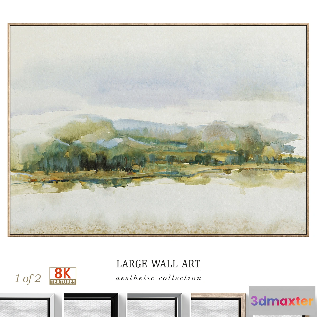 704814 - Large Panoramic Calm Landscape Wall Art C-702