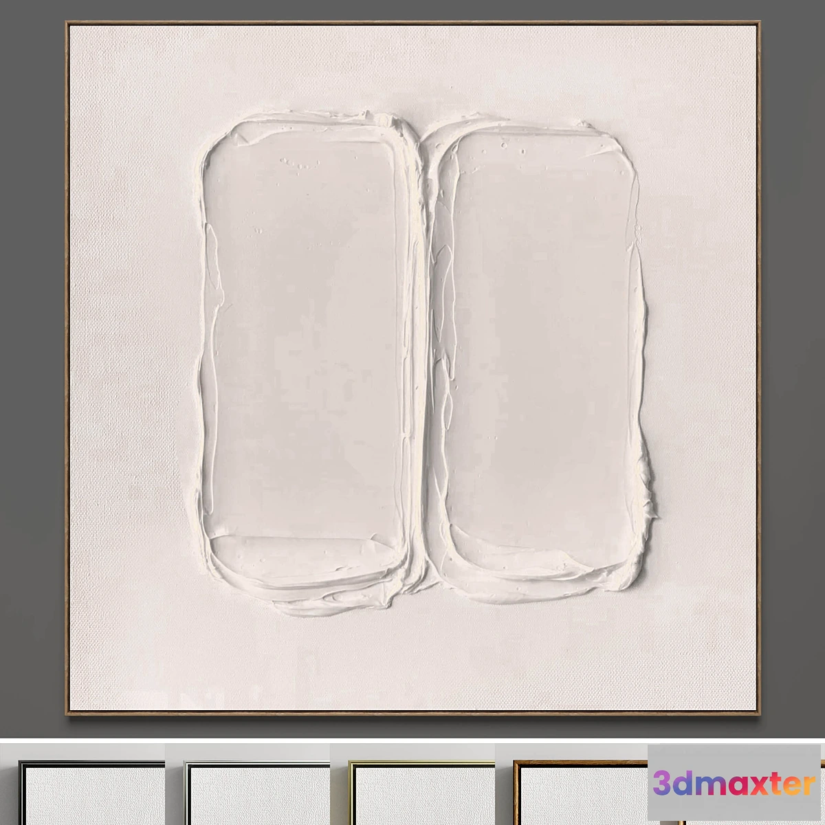 704834 - Plaster two square photo frames 38