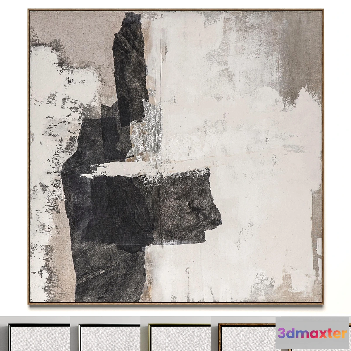 704840 - Plaster two square photo frames 46