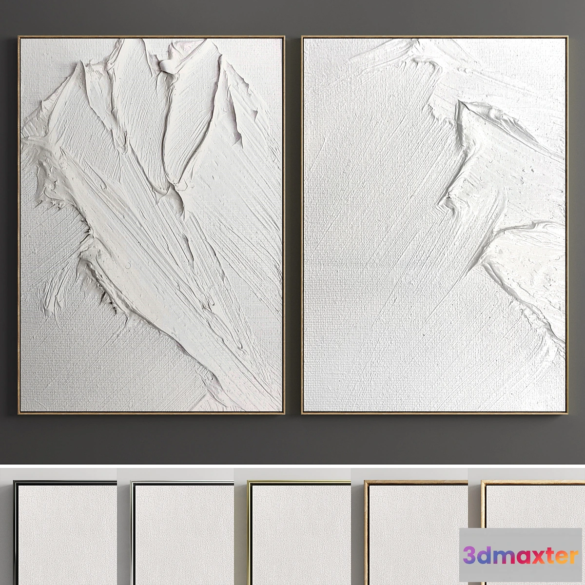 704888 - Plaster Two Photo Frame E-07