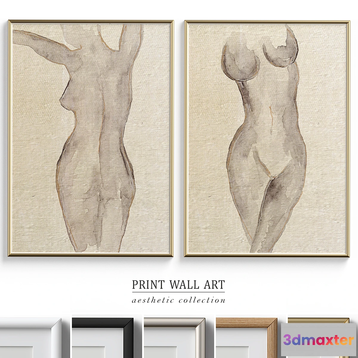 704924 - Abstract Woman Figure Wall Art P-562