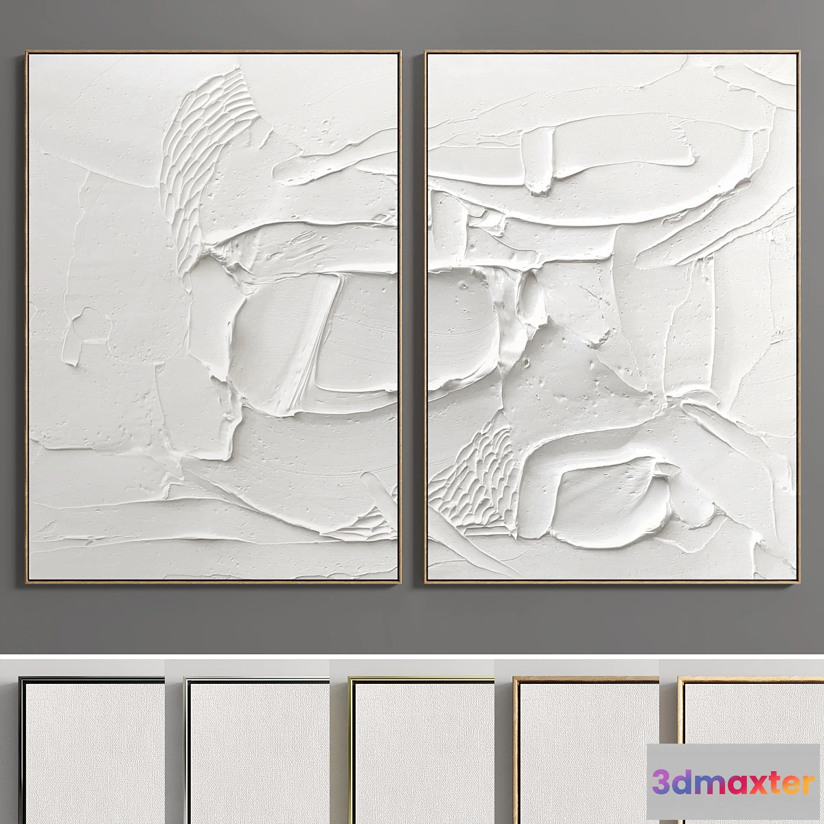 704932 - Plaster Two Photo Frame E-78