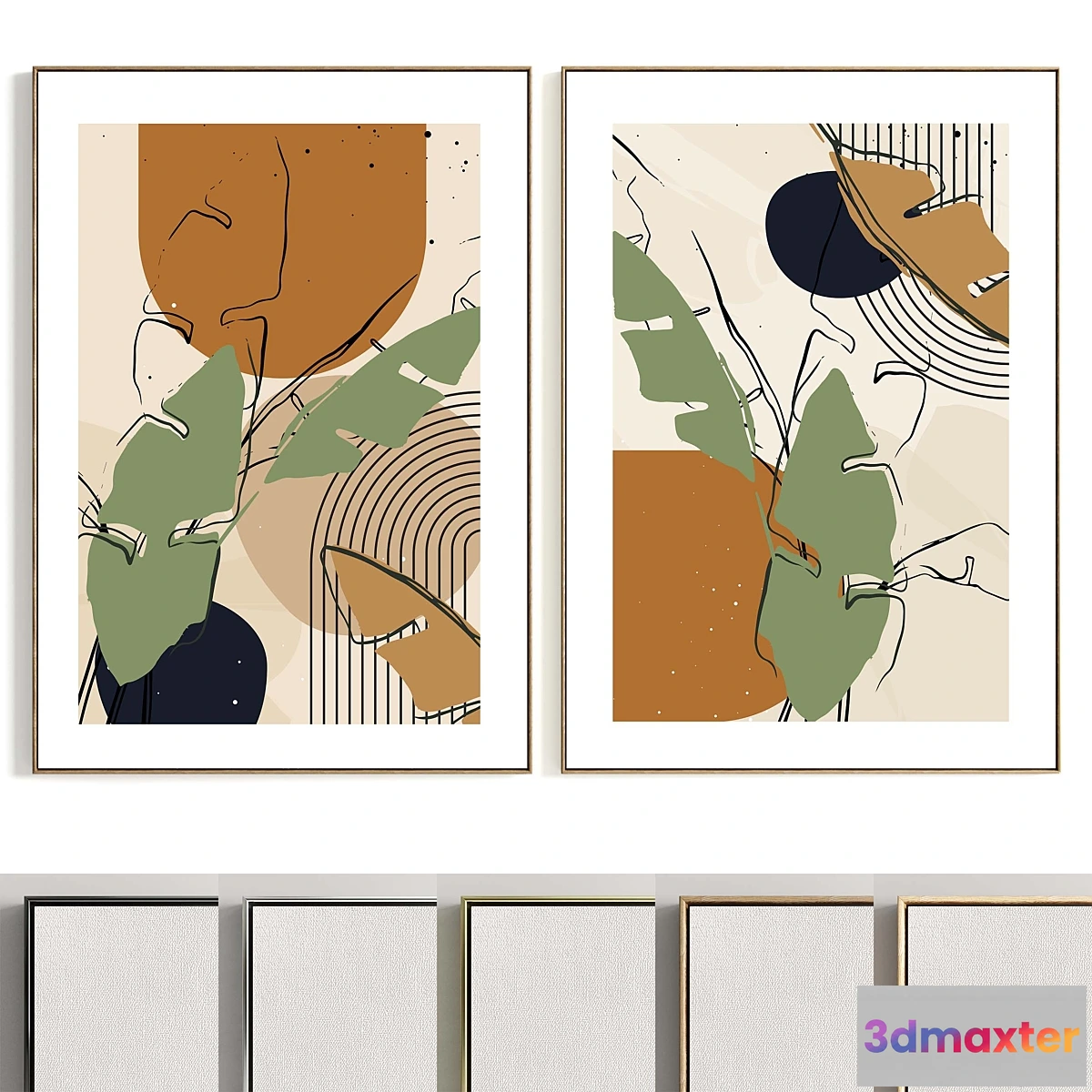 704986 - Plaster Two Photo Frames T-378