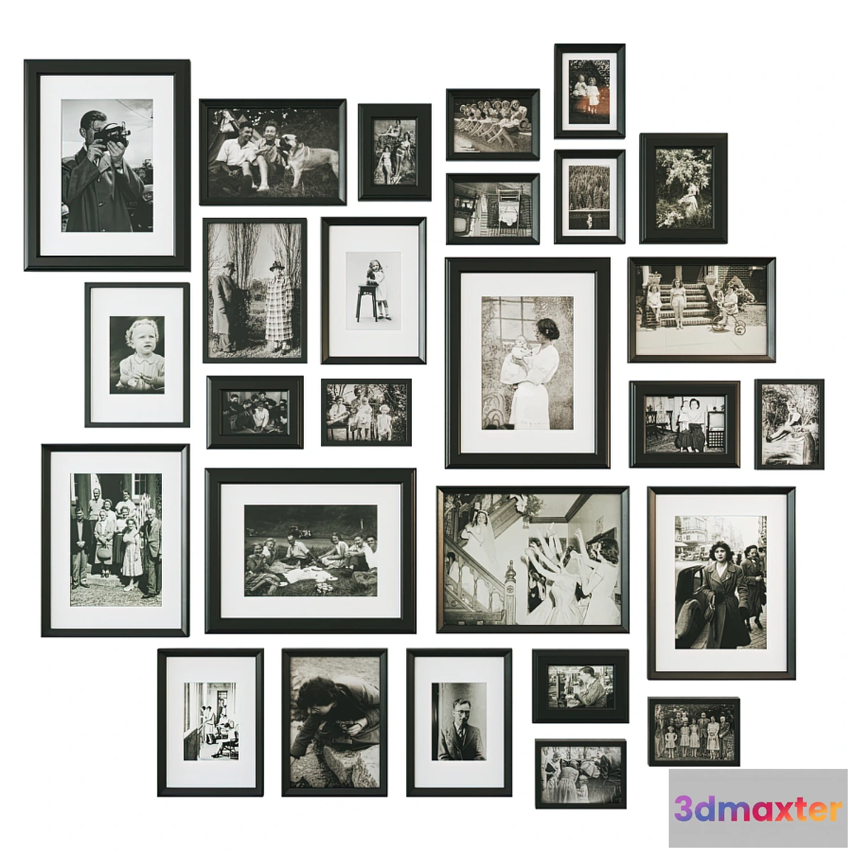 705036 - Family retro photo wall