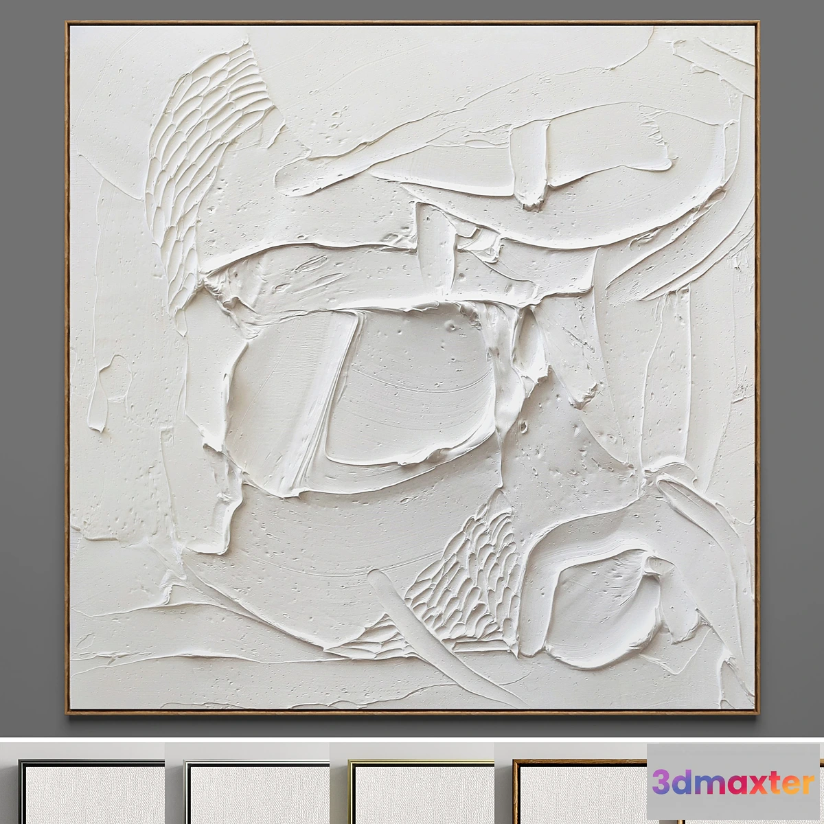 705070 - Plaster two square photo frames 04