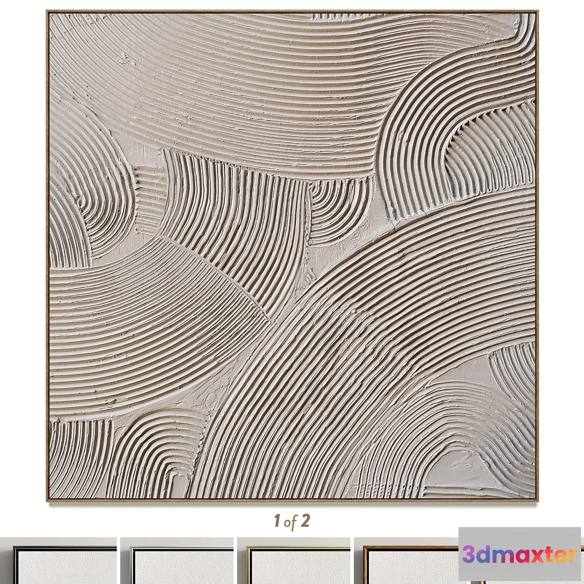 705088 - Plaster two square photo frames T-108