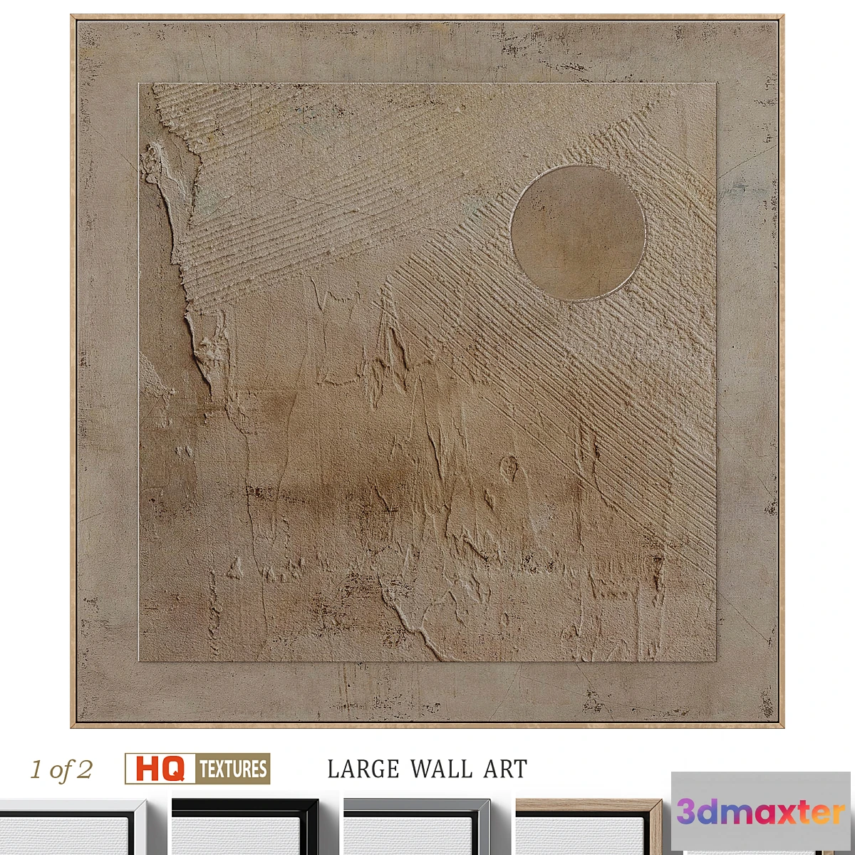 705096 - Boho Textural Plaster Landscape Wall Art C-603
