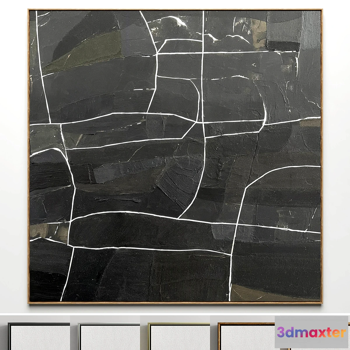 769681 - Plaster two square photo frames 19 - No.2