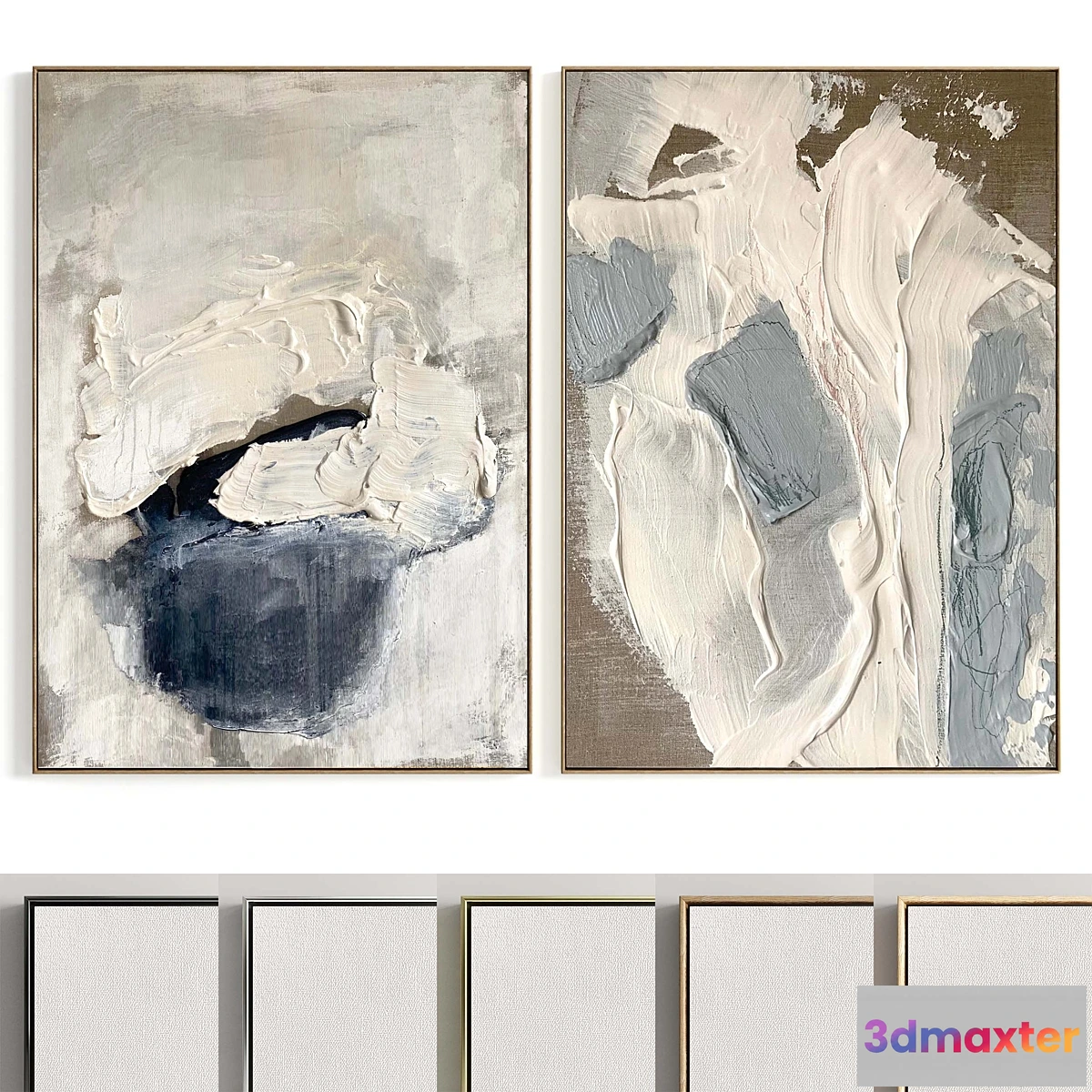 769695 - Plaster Two Photo Frame R-194