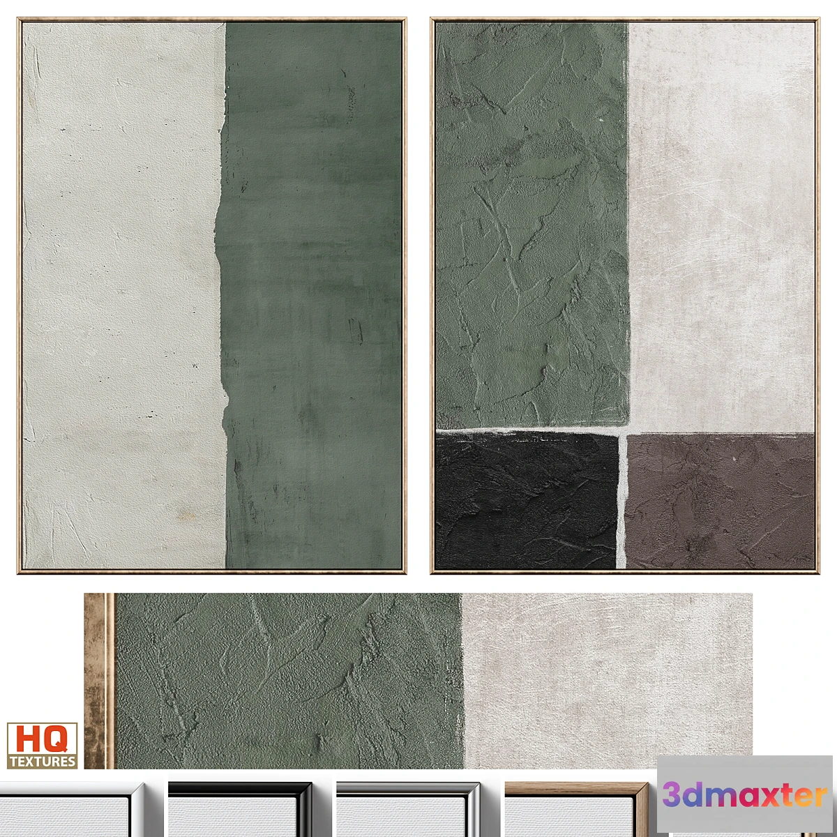 769797 - Mid-Century Plaster Textured Wall Art C-597 - No.2