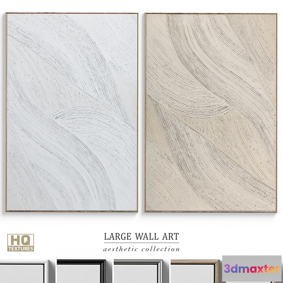 769823 - Abstract Textural Plaster Wall Art C-364 - No.2