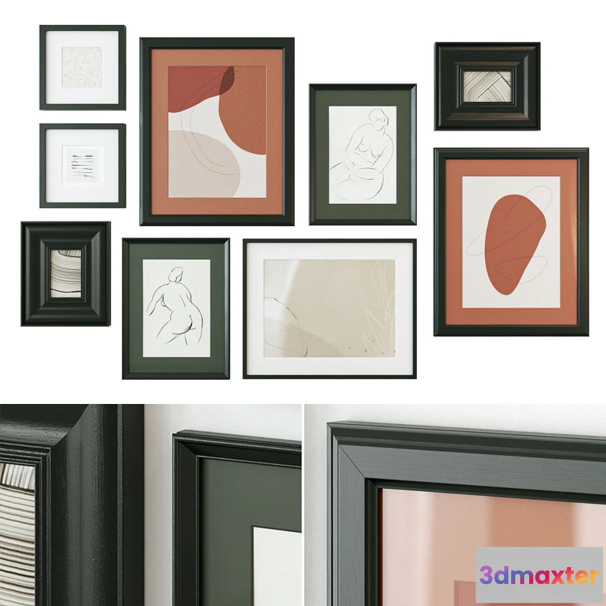 781521 - Abstract painting gallery wall