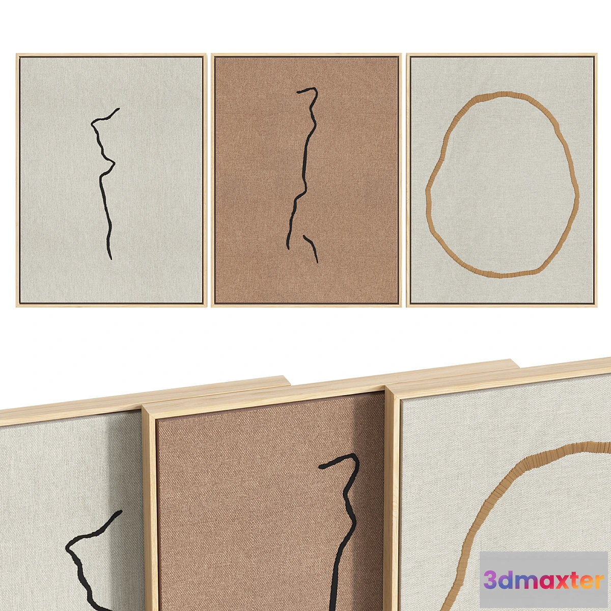 784818 - Hand embroidery on linen. set_2 - No.2