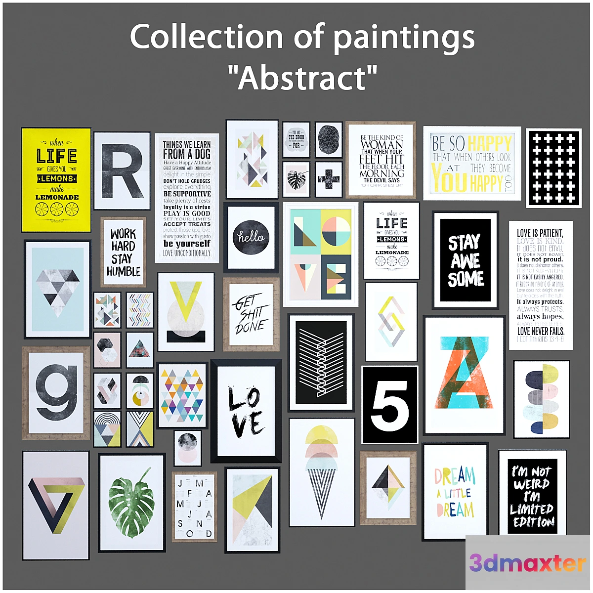 804732 - Collection of paintings by 45 pcs. - No.3