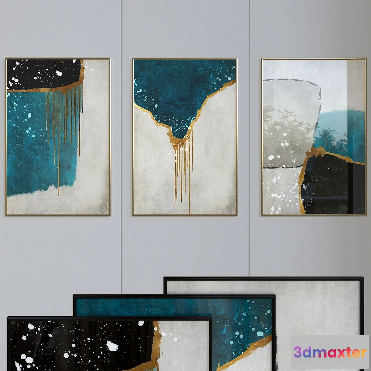 827612 - Canvas painting with frame 012 - No.3