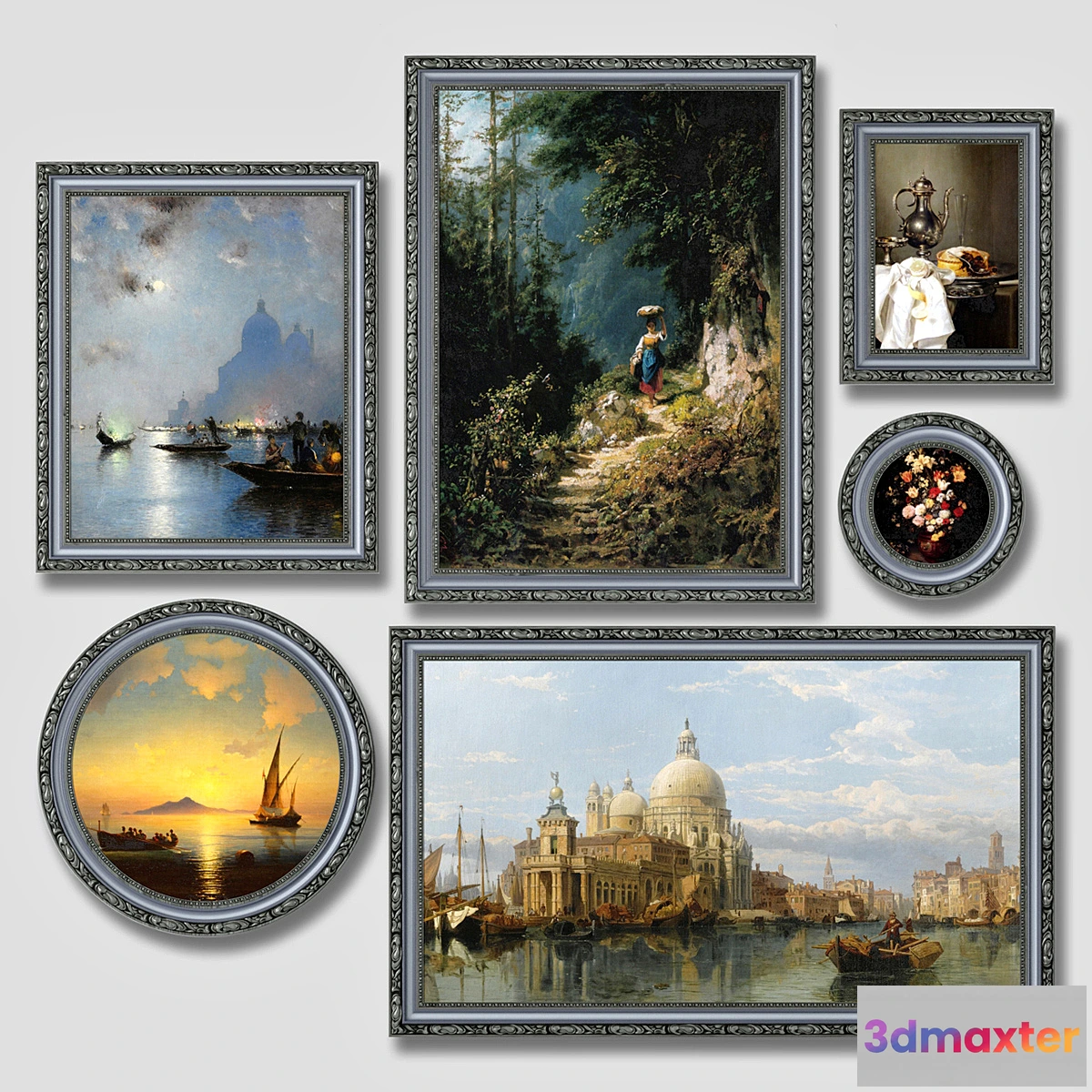 827734 - Set of classic paintings - No.3