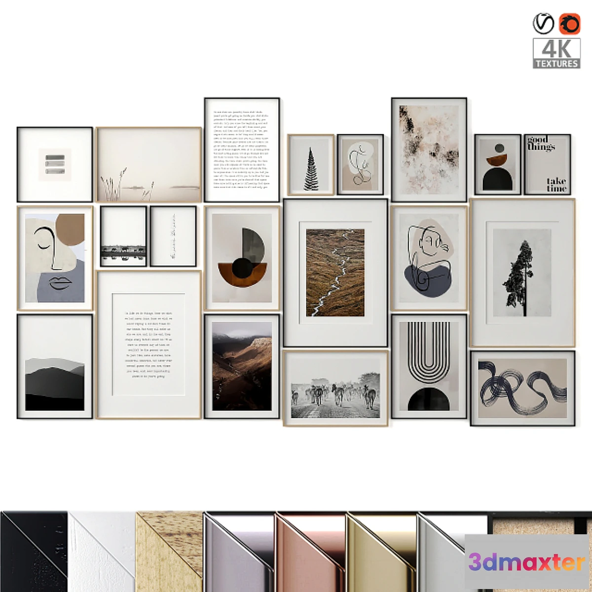 869715 - Large set of paintings - No.9