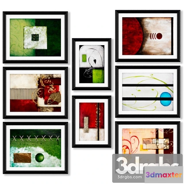 925886 - Abstract painting in figures.