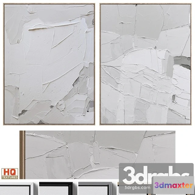 925900 - Abstract Textural Plaster Wall Art C 439