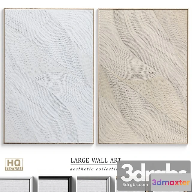 925902 - Abstract textural plaster wall art c-364