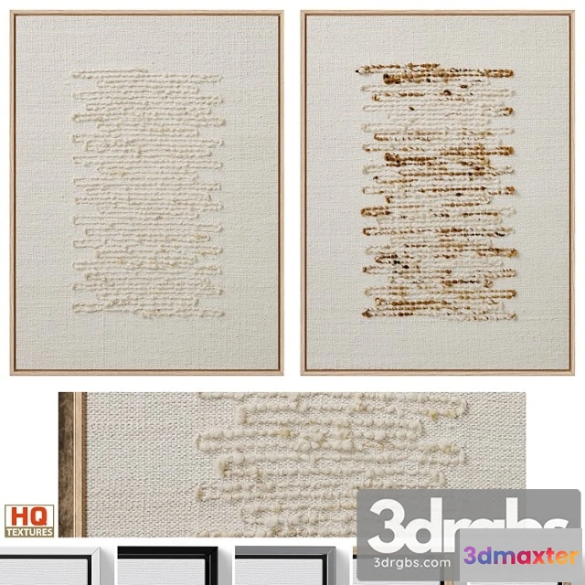 925962 - Calm Linen Textural Neutral Wall Art C 828