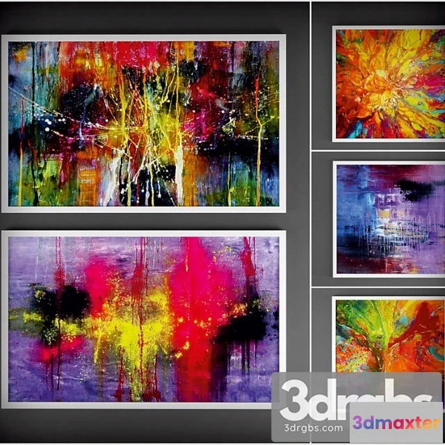 926026 - Collection Of Paintings Abstract 2