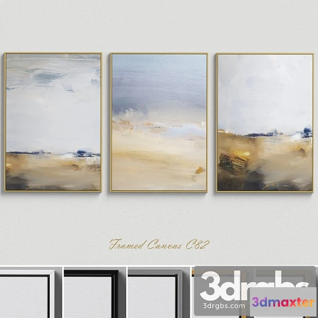 926138 - Framed Canvas C 82