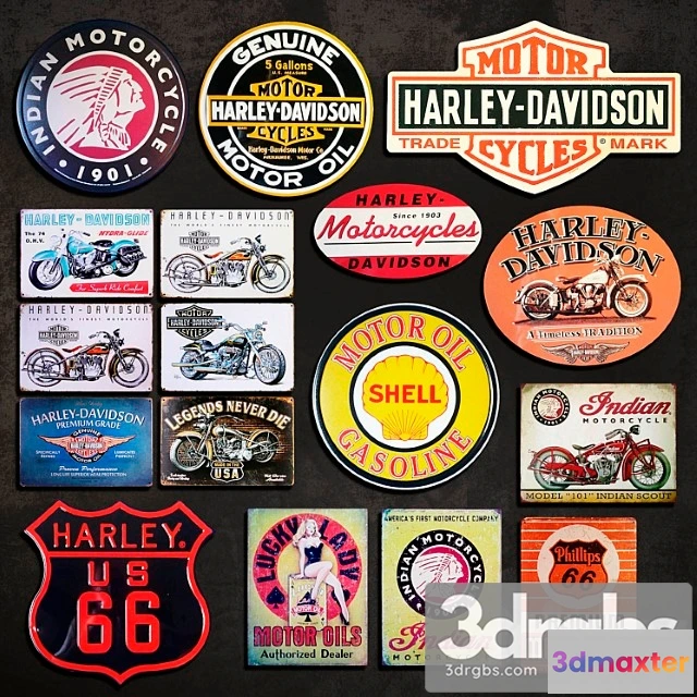 926372 - Metal signs №10. motorcycles