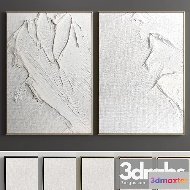 926958 - Plaster Two Photo Frame E 07