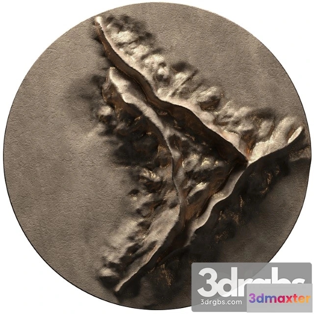 927062 - Round panel on the wall crater