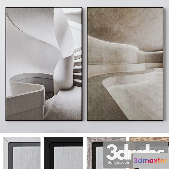 927100 - Set of large wall paintings 1848