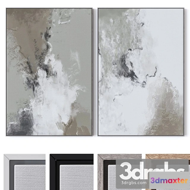 927106 - Set Of Large Wall Paintings 2392