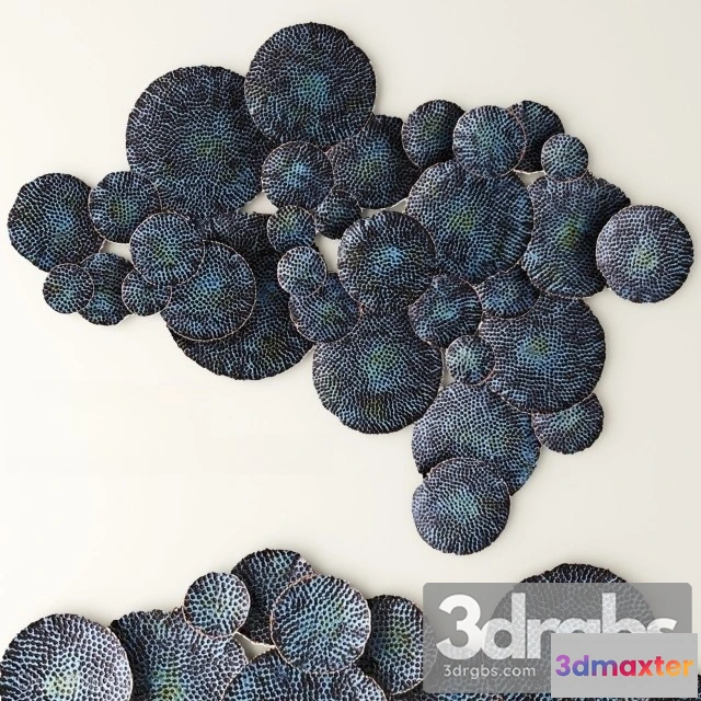 927194 - Teal Hammered Wall