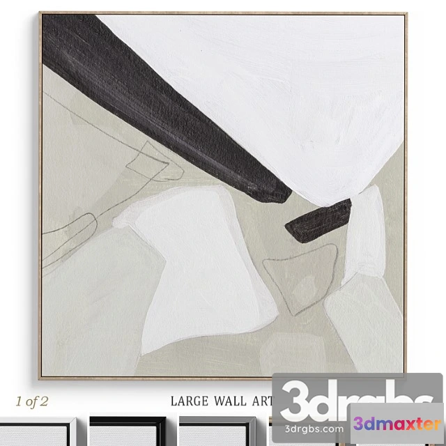 927196 - Textural Abstract Neutral Wall Art C 380