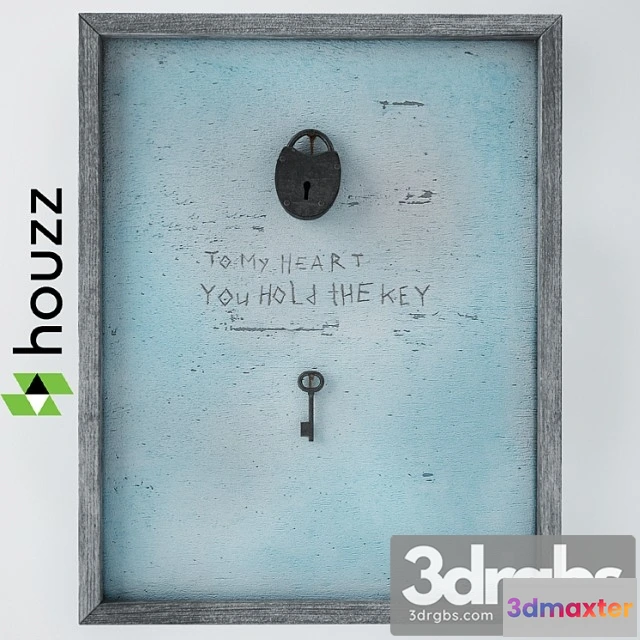 927236 - Wall Art Key To My Heart