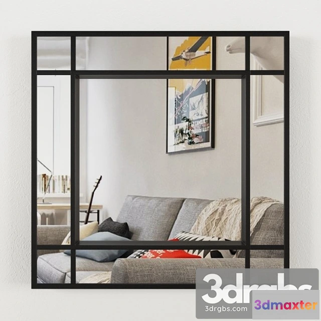 1021046 - Mirror with double contour zara home