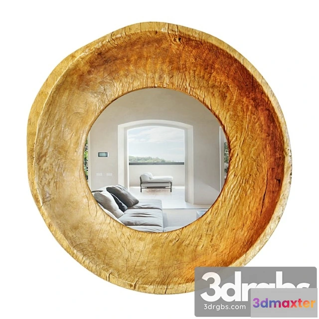 1021066 - Old javanese teak mirror