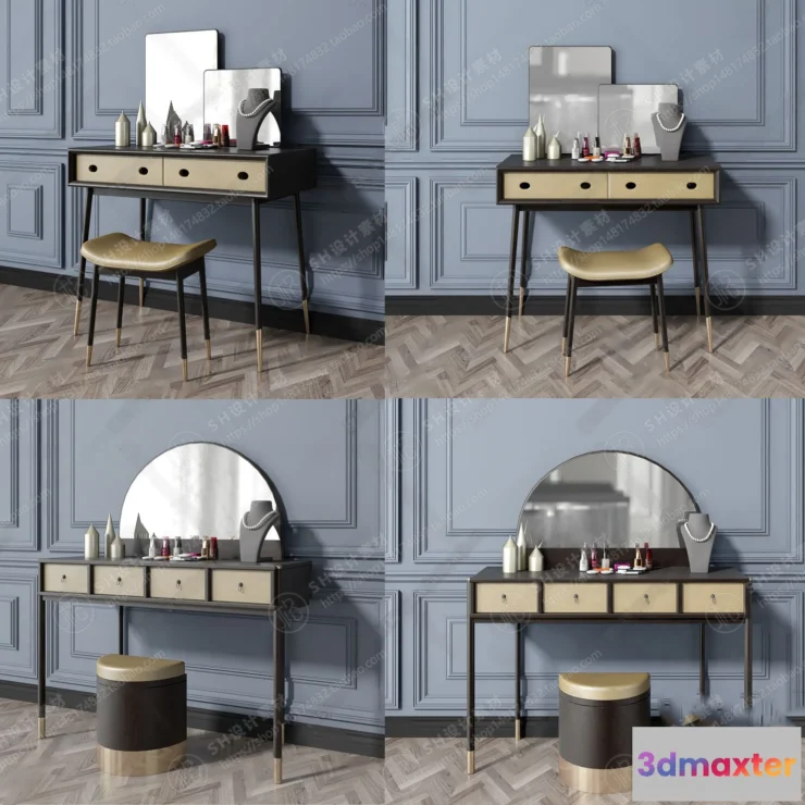 1132206 - Mirror Cosmetic - 3D Models - 0002