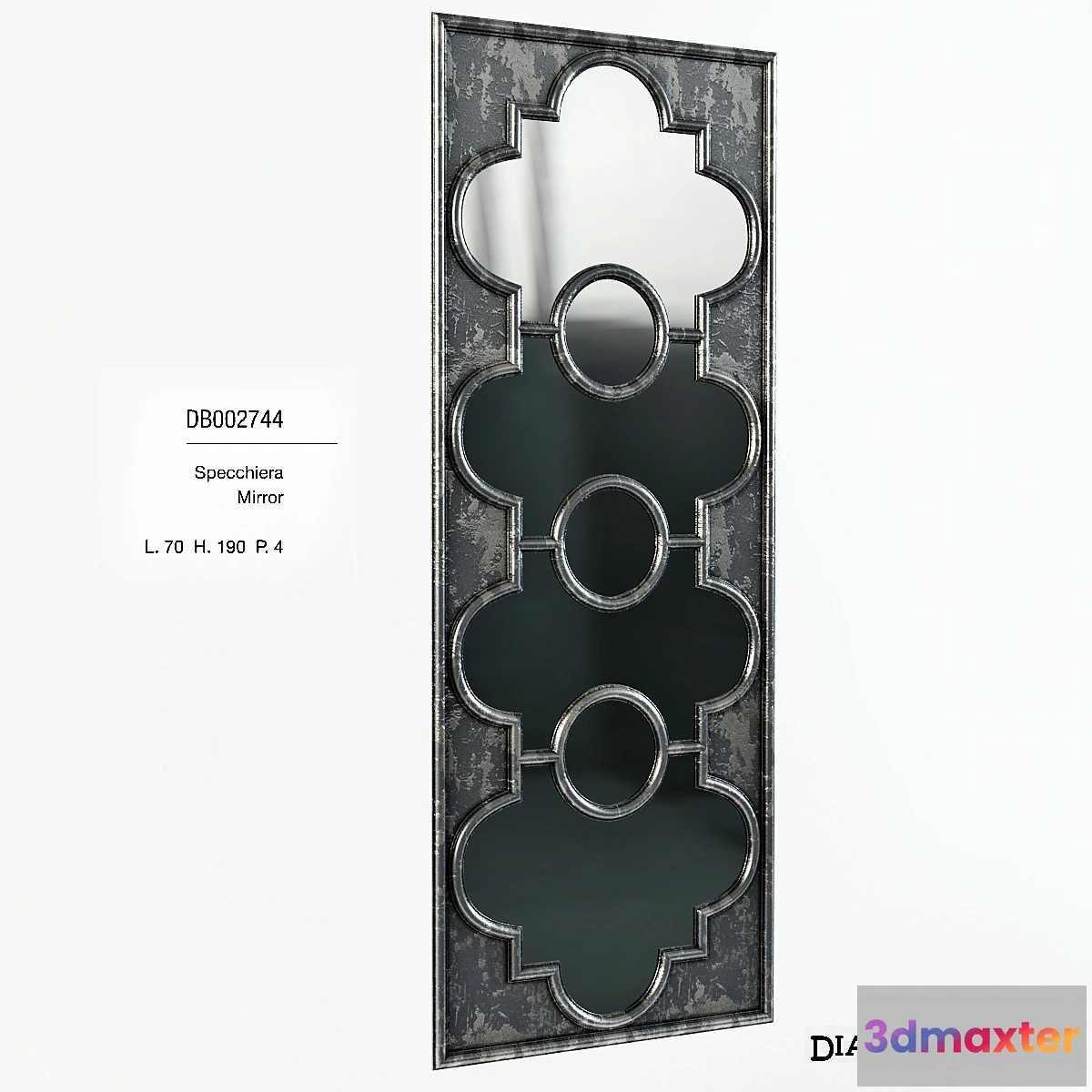1272888 - Wall mirror DIALMA BROWN MOBILI DB002744 3D Max
