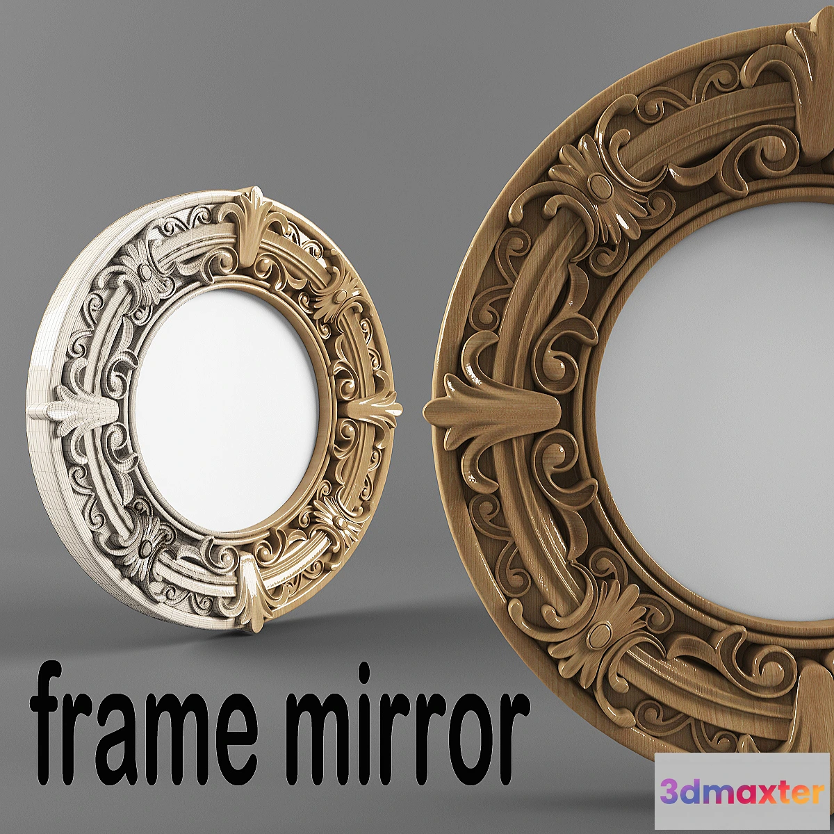 1275756 - round frame mirror 3D Max