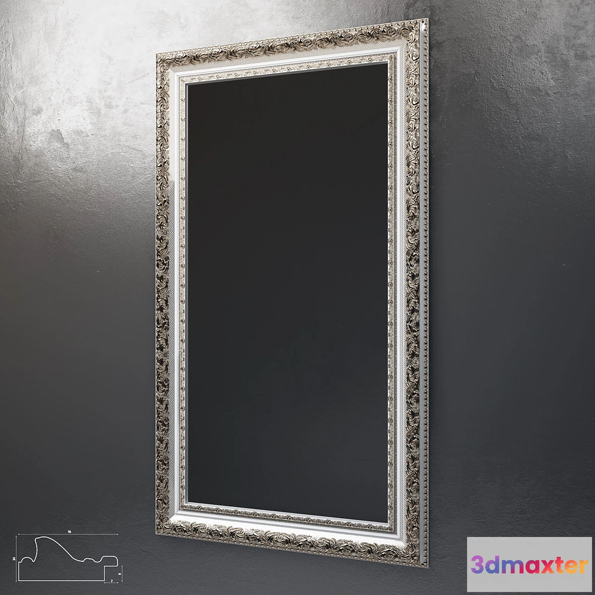 1277046 - Mirror (baguette art.BR 1034) 3D Max
